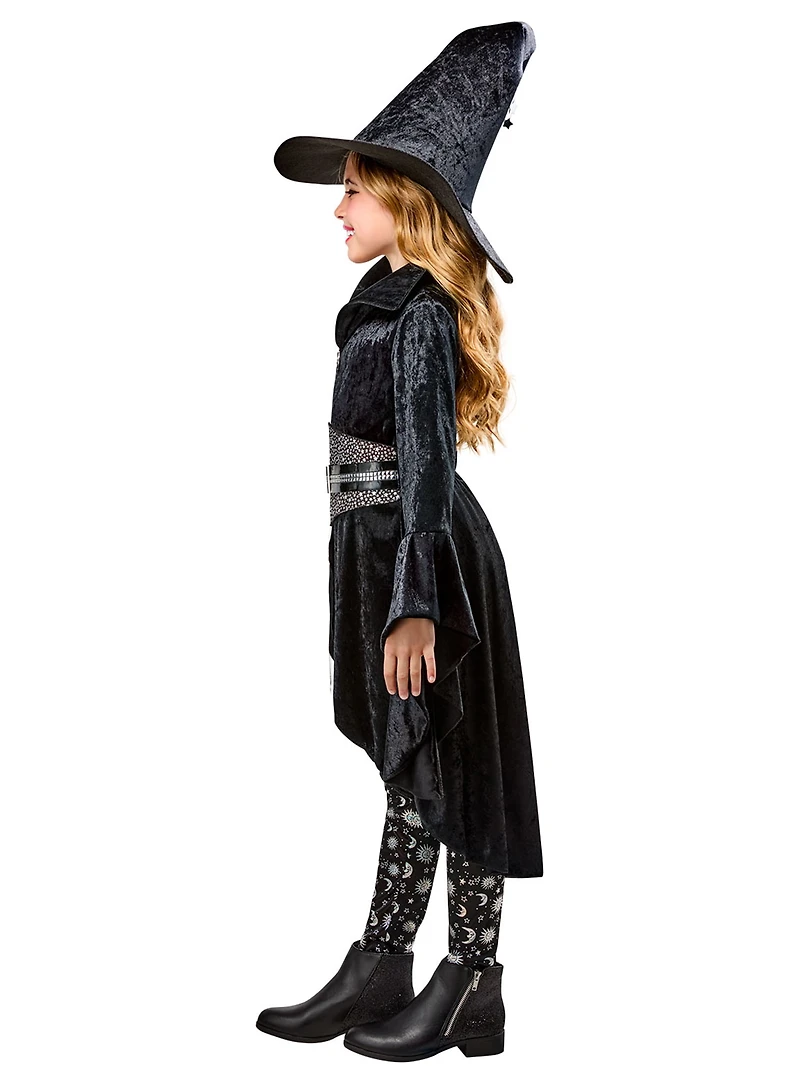 Costume de Sorcière du Coven Noir pour Enfants par Rubies, Filles