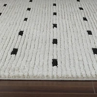 Rug Branch Domus Abstract Indoor Area Rug, Cream Black, Modern - Living Room, Bedroom, Dining Room