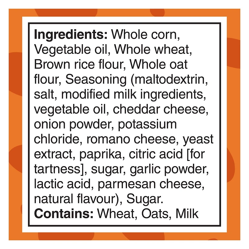 SunChips Minis Harvest Cheddar Flavour Multigrain Snacks 106 g.