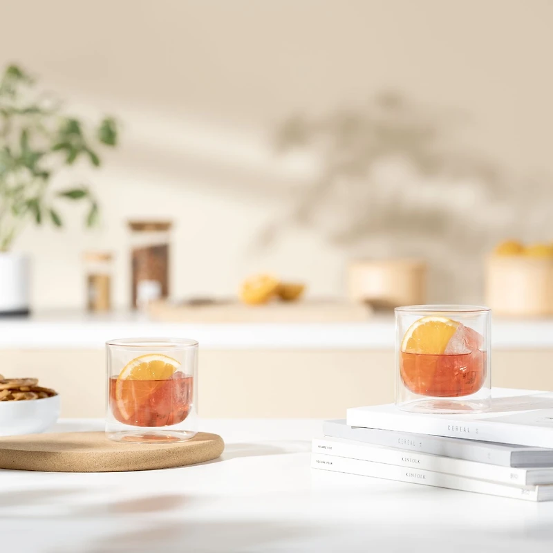 Bodum SKAL 2pc Double Wall Whiskey Glass 0.3 l, 300ml, SKAL DW WHSKEY 300ML