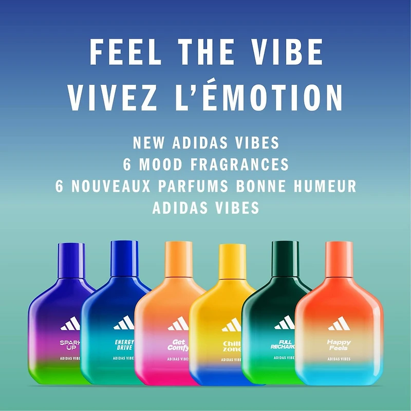 Vibes Get Comfy Eau de Parfum Pour tous, parfum longue durée, relaxant et réconfortant, à la vanille et à la mandarine Ressentez l’atmosphère