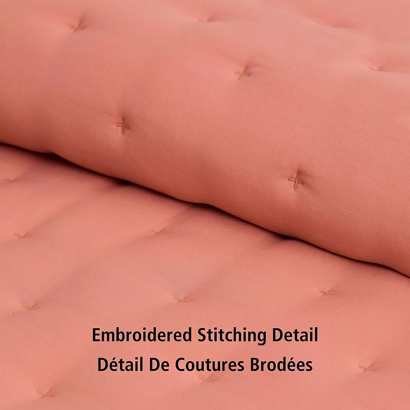 Ensemble de couette 2 pièces Mainstays, Terracotta Dream, lit simple Double