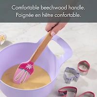 Spatule Way to Celebrate en Silicone de 12”, Oreilles de lapin, Rose