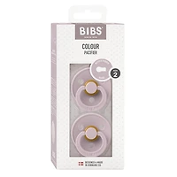 BIBS Pacifiers | Natural Rubber Baby Pacifier | Set of 2 BPA-Free Soothers | Made in Denmark | Size 6-18 Months