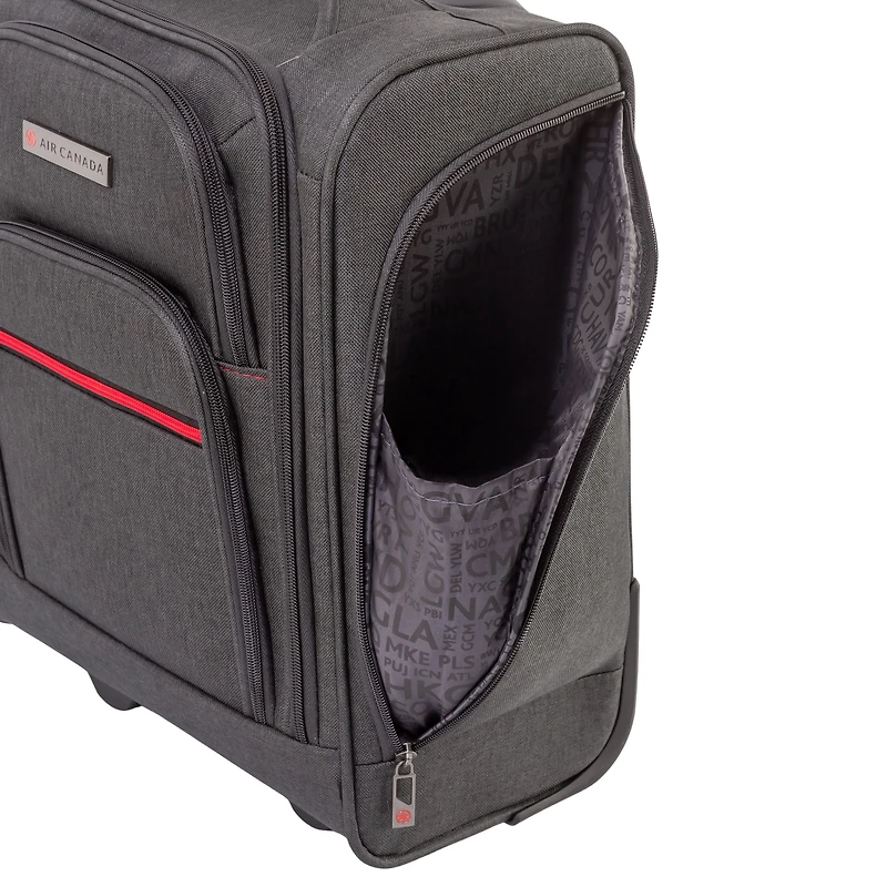 Air Canada Valise Cabine Souple 16", Bagage à Main Léger, Valise de Voyage Sous le Siège