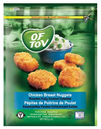 Of Tov Chicken Breast Nuggets PY 907g, Chicken Breast Nuggets PY