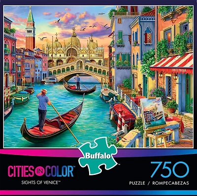 Buffalo Games - Le puzzle Cities in Color - Sights of Venice - en 750 pièces