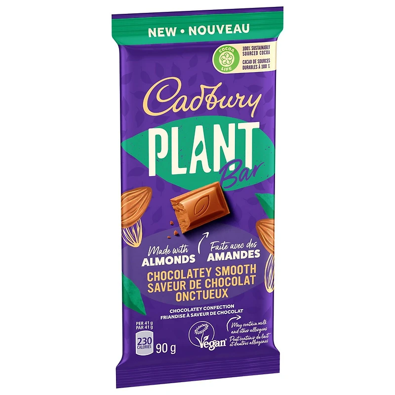 Cadbury Plant Bar Chocolatey Smooth, 90 g