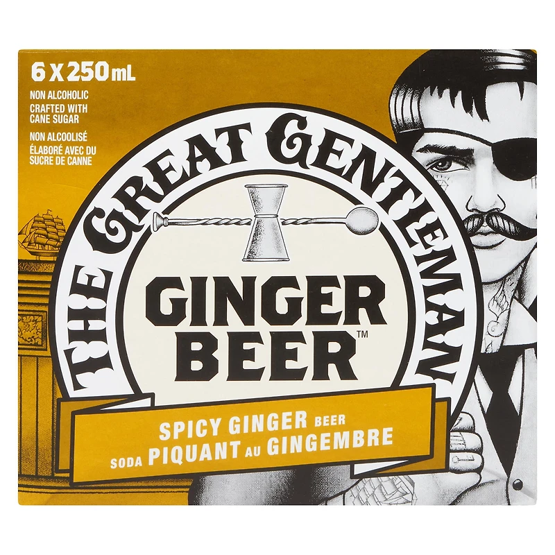 The Great Gentleman Soda Piquant au Gingembre 6x250ml