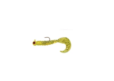 South Bend SB-J514-CHT-x Rigged Grubs 1/4 oz Chartreuse Glitter, paquet de 5