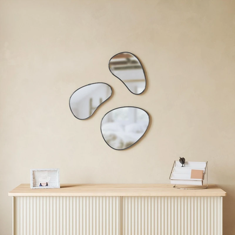 Umbra Miroirs Hubba Pebble, Lot de 3