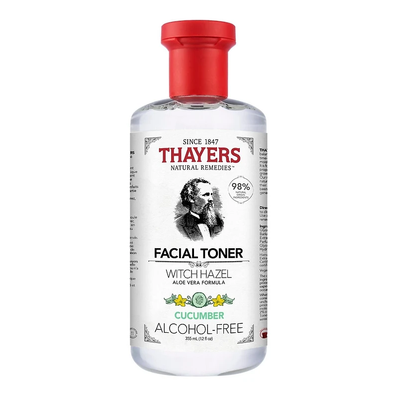 Thayers hamamélis concombre Tonique Visage Sans Alcool