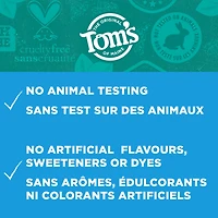 Tom’s of Maine Simply White Dentifrice sans Fluorure, Menthe Poivrée, 85 ml