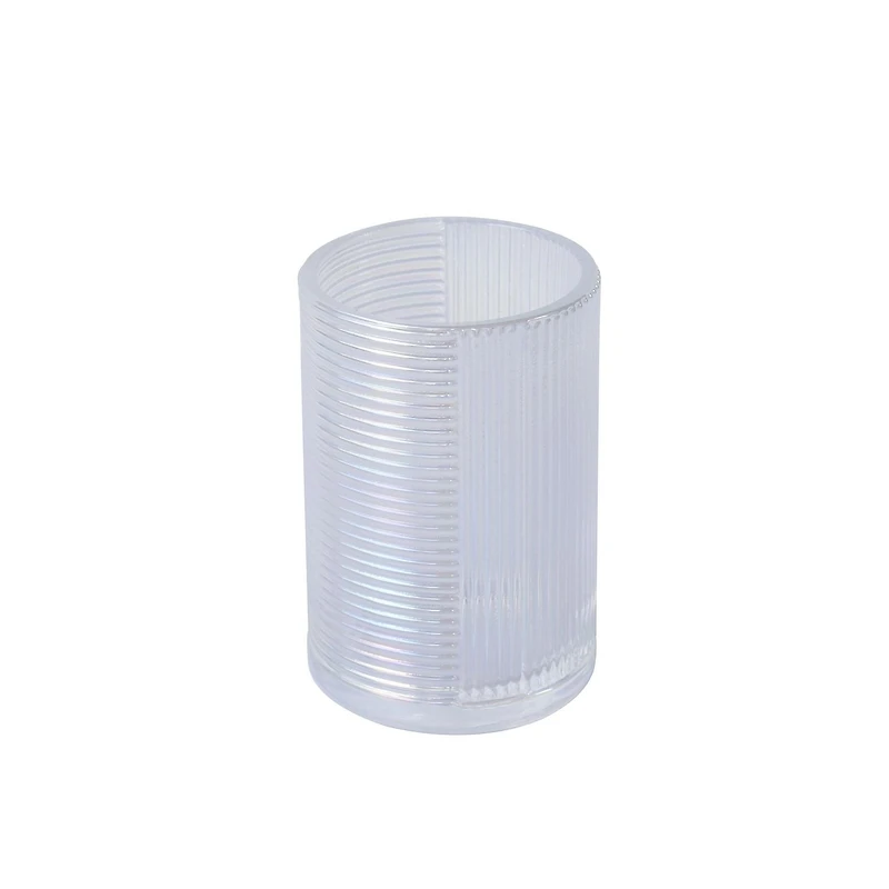 Gobelet en verre écaillé Hometrends de couleur irisée, 1 gobelet réutilisable pour rincer à l'eau, utilisation dans la salle de bain Gobelet irisé en verre écaillé
