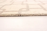 ECARPETGALLERY 4'11" x 7'8" Moroccan Tangier Hand-knotted Area Rug for Living Room, Dining Room and Bedroom in Ivory