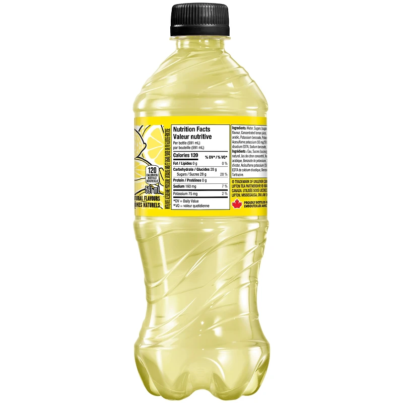 Brisk Lemonade 591 mL, Bottle, 591 mL