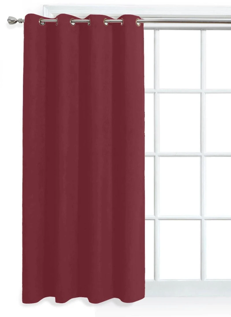 MAINSTAYS Faux Suede Red Window Panel