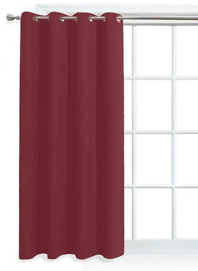 MAINSTAYS Faux Suede Red Window Panel