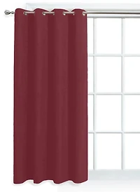 MAINSTAYS Faux Suede Red Window Panel