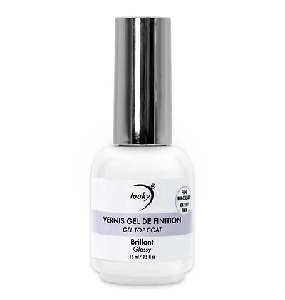 Looky Gel Ultra Shiny Top Coat- 15ml (0.5fl oz) - Quick-Curing, Non-Sticky & Luxuriously Smooth - Perfect Seal for Gel Manicures - Ultimate Protection and Extended Wear