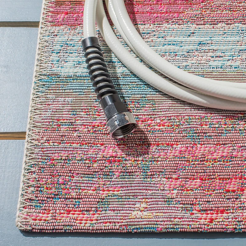 SAFAVIEH Barbados Tapis Extérieur Coraux Aztèques
