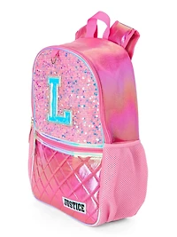 Justice 2 Piece Initial Backpack Set