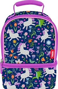 Sac à Lunch Réutilisable Thermos à Deux Compartiments Pour Enfants, Motif  Licorne LDPE, 100% sans PVC