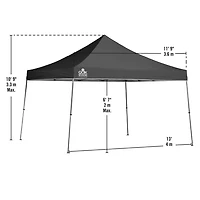Quik Shade 12' x 12' Weekender Elite 144 Square Feet of Shade Straight Leg Base Outdoor Pop-up Canopy, Twilight Blue