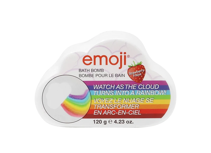 Bombe de bain Emoji arc-en-ciel