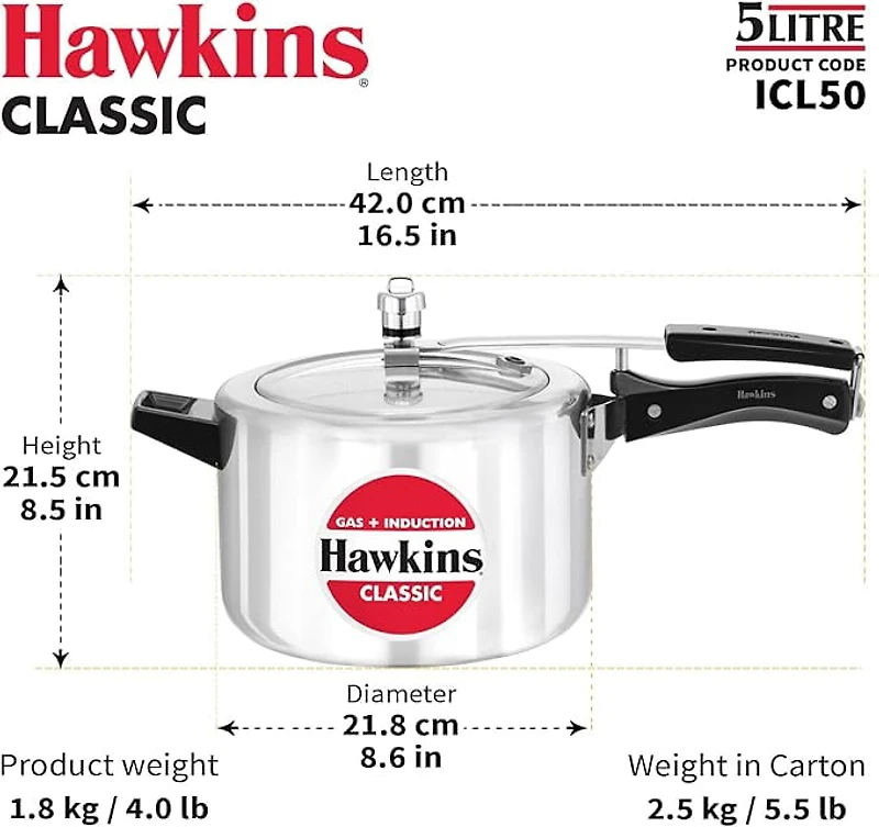 Hawkins Classic 5.0L Induction, 4.06 mm thick