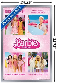 Mattel Barbie: The Movie - Quote Grid Wall Poster, 22.375" x 34"