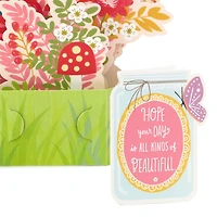 Carte en relief, Paper Wonder de Hallmark (Fleurs et papillons) pour la fête des Mères, le printemps, les fêtes, « Je pense à toi », félicitations, ou les autres occasions