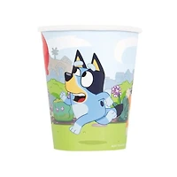 BLUEY 9oz Paper Cups, 8ct, Disposable cups hold 9oz.