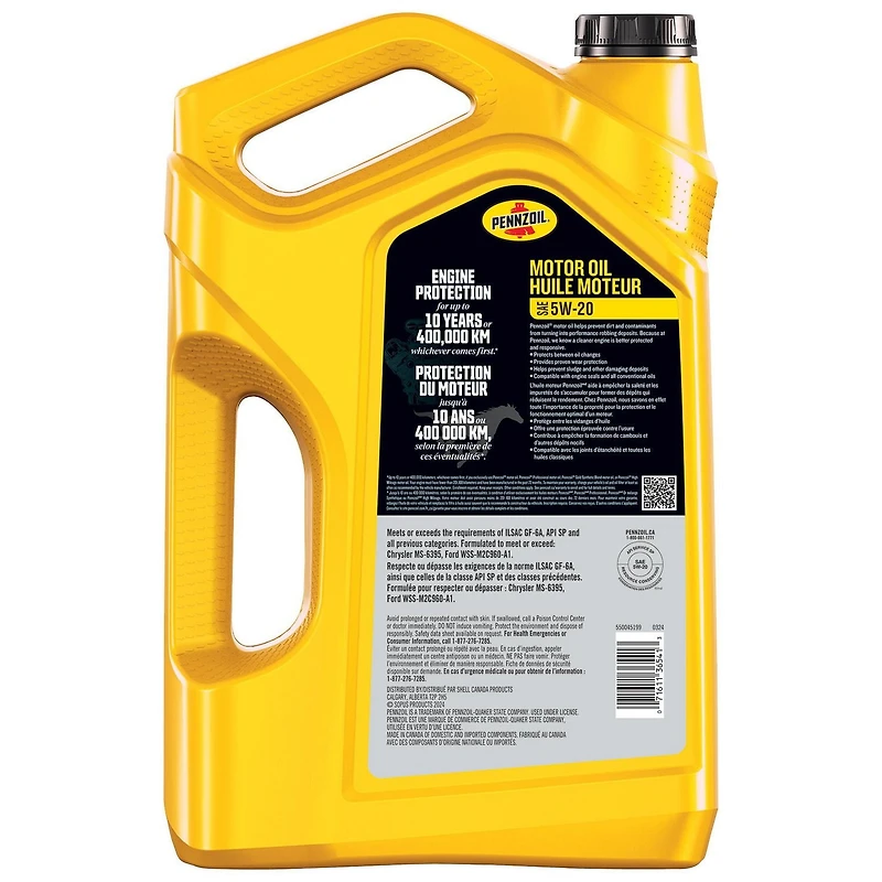 Pennzoil® Motor Oil 5W-20 jugs 3x5L