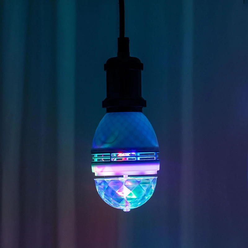 Merkury Innovations PartyBulb Rotating Disco Party Light, Disco Party Light