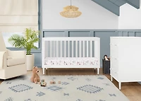 Delta Children Bowie 4-in-1 Convertible Crib - Greenguard Gold Certified, Bianca White