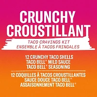 Taco Bell Crunchy Taco Cravings Kit, 260 g Box, TB CRUNCHY TACO KIT