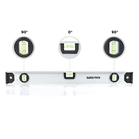 Swiss Tech 24" Aluminum Level, Double aluminum frame