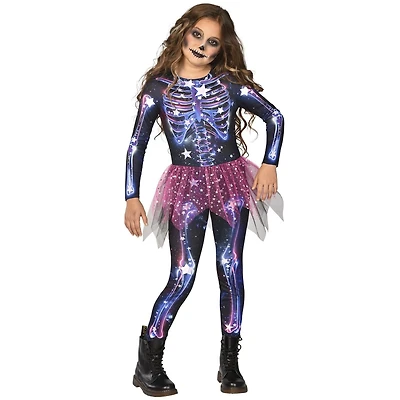 DÉGUISEMENT D'HALLOWEEN DE SQUELETTE ÉTOILÉ POUR FILLE