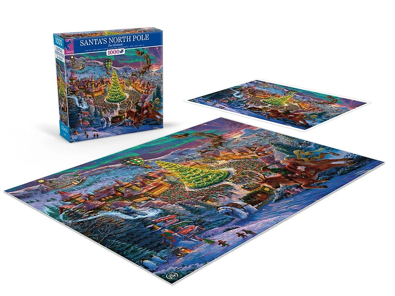 NOËL CLASSIQUE - PÔLE NORD DU PÈRE NOËL - PUZZLE 1000 PIÈCES