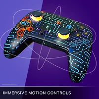 Manette sans fil améliorée PowerA pour Nintendo Switch avec Lumectra - Arcade néon PAC-MAN™
