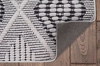 Tapis d'appoint Mirage Marko crème et gris de 3 pi x 5 pi