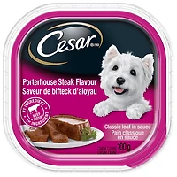Nourriture humide pour chiens CESAR pain classique en sauce saveur de bifteck d'aloyau