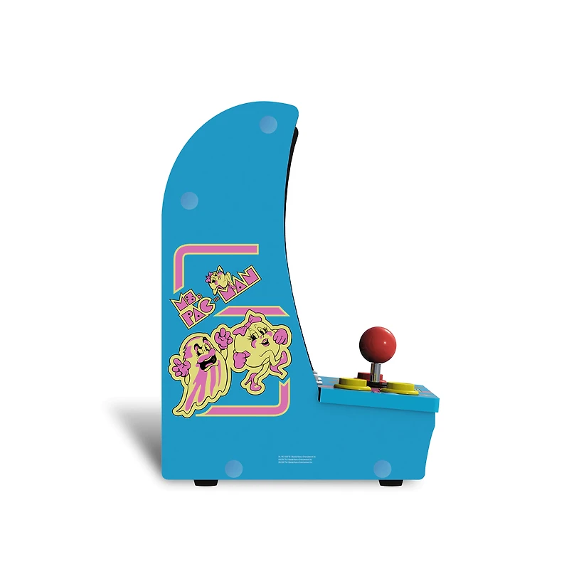 Arcade1Up Class of ‘81 Ms. PAC-MAN / GALAGA Countercade – 3 Classic Games, Retro Game Console for Home, Portable Console with 7-inch Screen, Table-top Video Game for Game Room