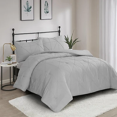 3 Pieces Hartford Pintuck Comforter Set
