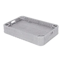 Sunjoy Plateau flottant en osier 36x24'',Gris