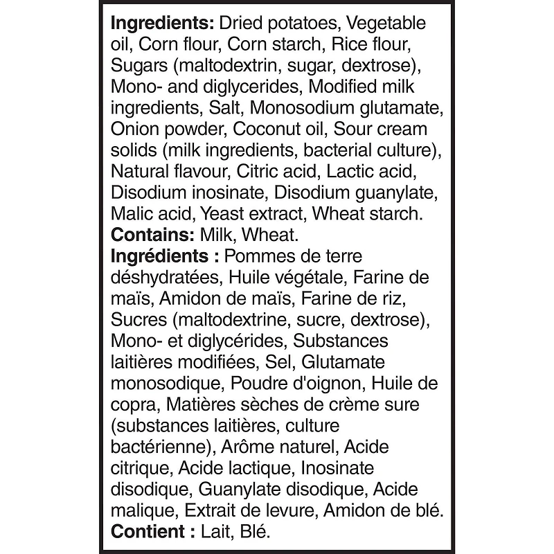 Pringles Snack Stacks Saveur de crème sure et oignon, 12x19g 12x19g