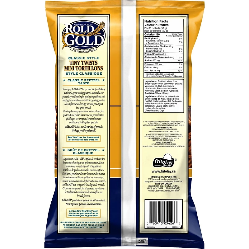 Rold Gold Classic Style Tiny Twists, 295 g.