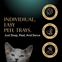 SHEBA GRAVY INDULGENCE PERFECT PORTIONS Adult Wet Cat Food Chicken & Beef & Salmon Entrée in Extra Gravy Variety Pack, 24x75g