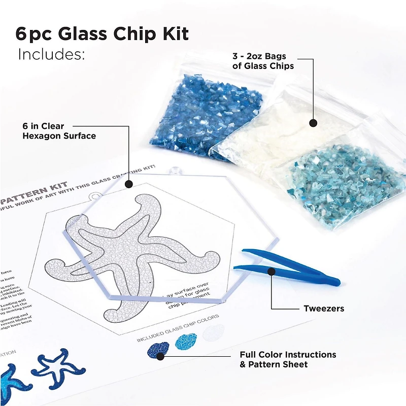 Fragment Effects Starfish Glass Chip Kit, Glass Chip Kit
